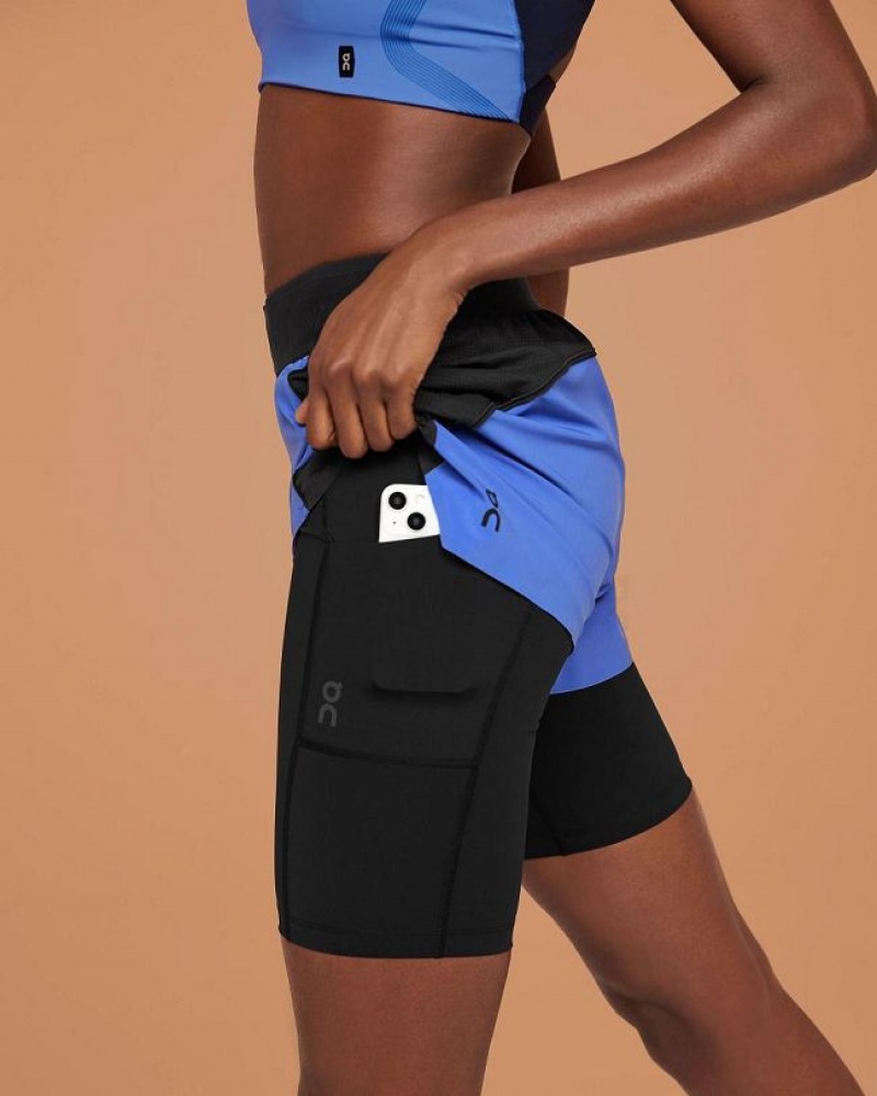 On Running Active Shorts Dam Rosa Svarta | SE_ON8191