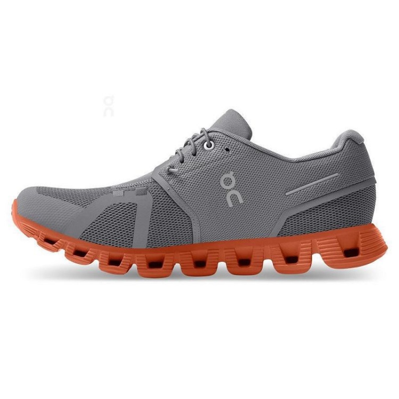 On Running Cloud 5 Sneakers Herr Grå Orange | SE_ON9012