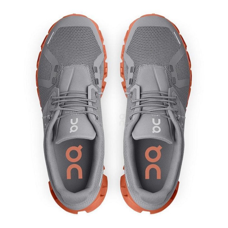 On Running Cloud 5 Sneakers Herr Grå Orange | SE_ON9012