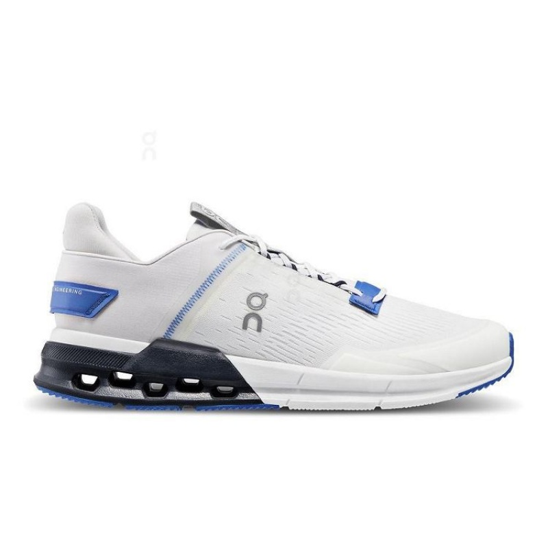 On Running Cloudnova Flux Sneakers Herr Vita Blå | SE_ON8082