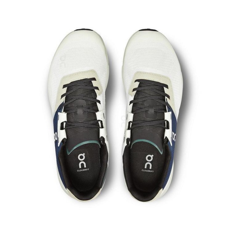 On Running Cloudrift Sneakers Herr Vita Marinblå | SE_ON8817