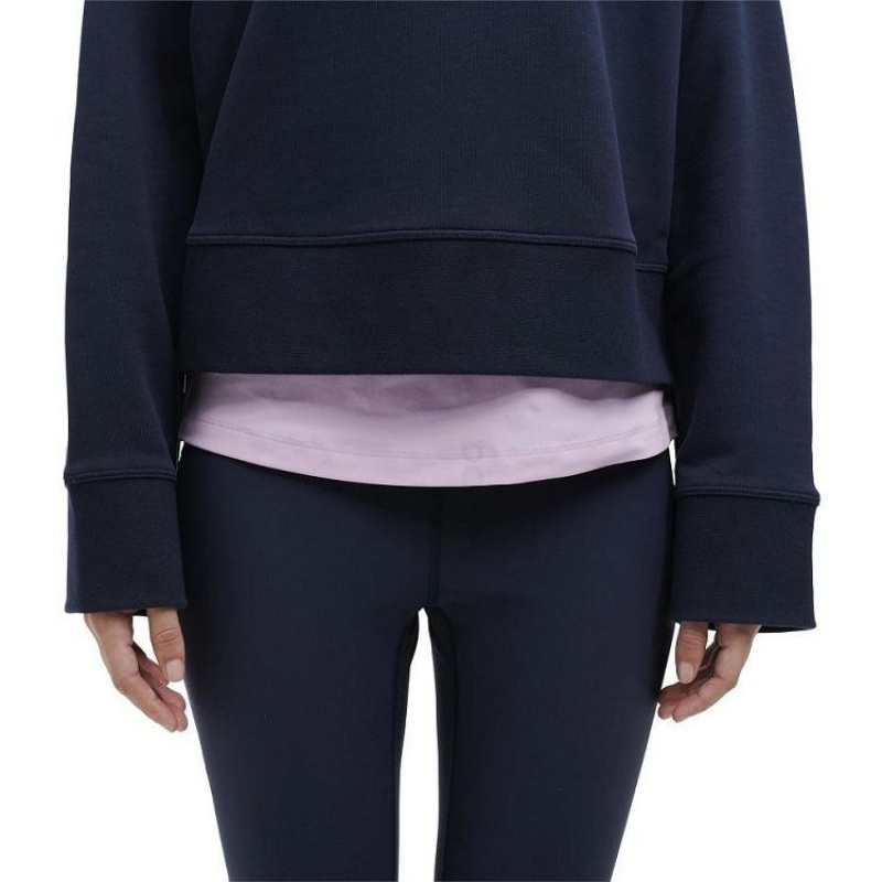 On Running Crew Neck Tröjor Dam Marinblå | SE_ON8105