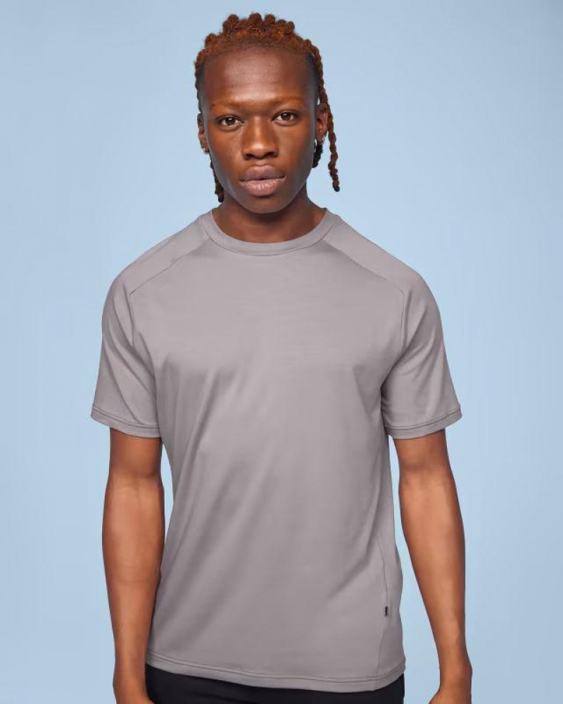 On Running Focus-T T-shirts Herr Grå | SE_ON8583