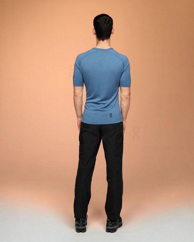 On Running Merino-T T-shirts Herr Blå | SE_ON8031