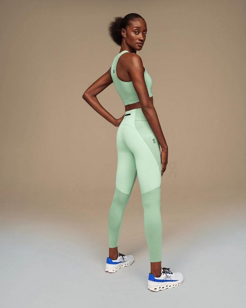 On Running Performance Leggings Dam Gröna | SE_ON8634