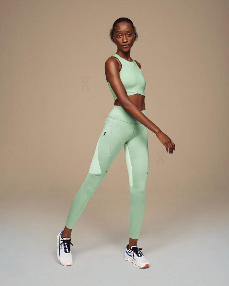 On Running Performance Leggings Dam Gröna | SE_ON8634