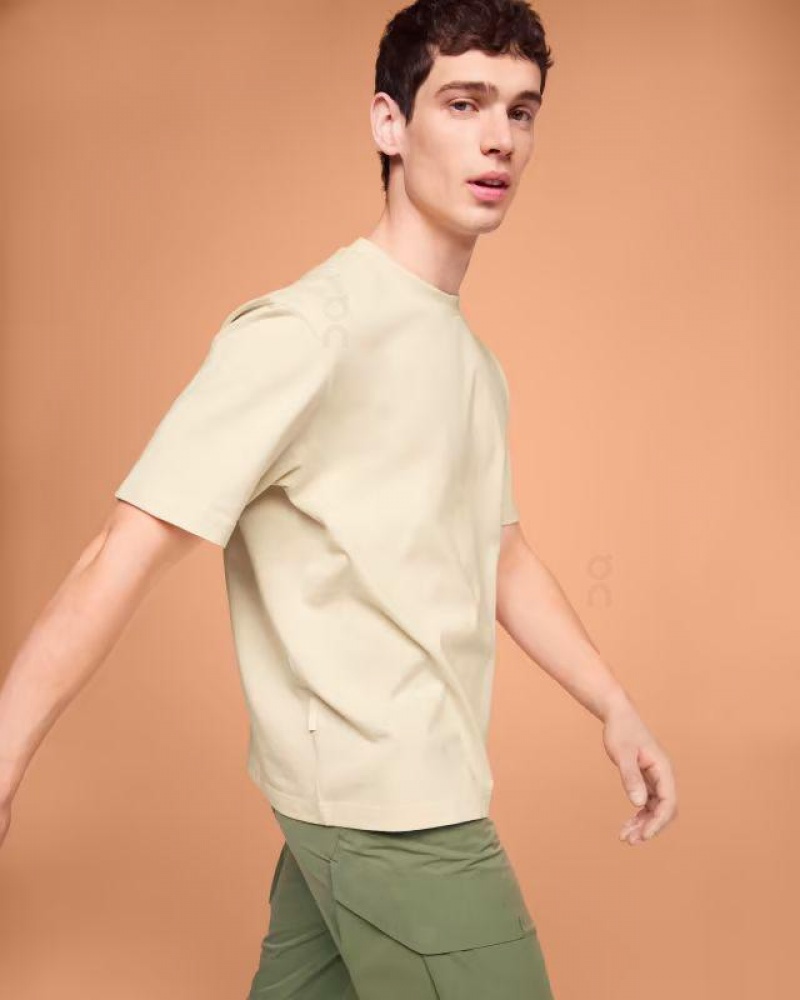 On Running Studio-T T-shirts Herr Beige | SE_ON9011