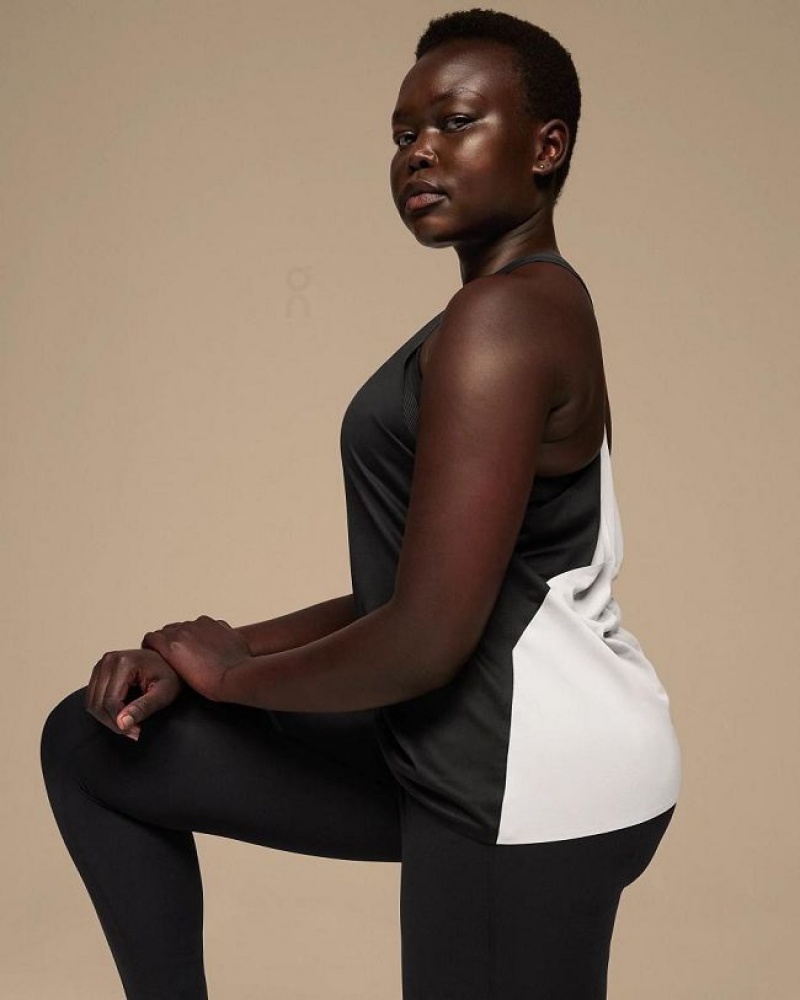 On Running Tank-T Linne Dam Svarta Vita | SE_ON8268