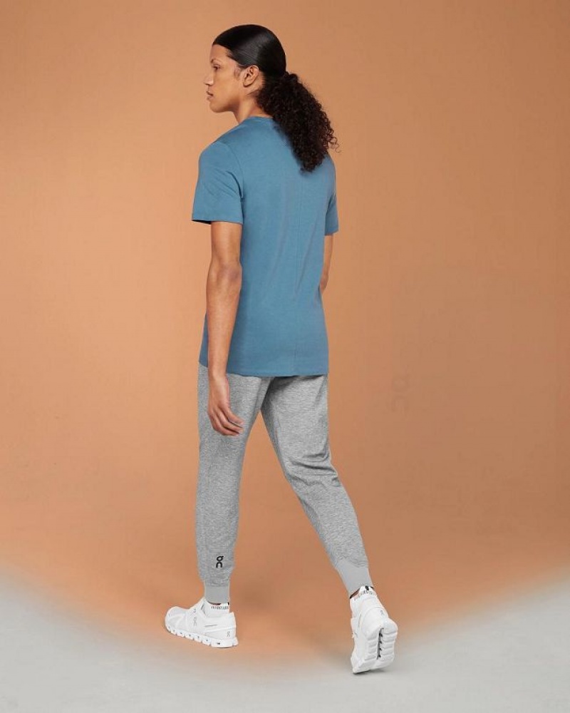 On Running Tryck-T T-shirts Herr Blå | SE_ON8387